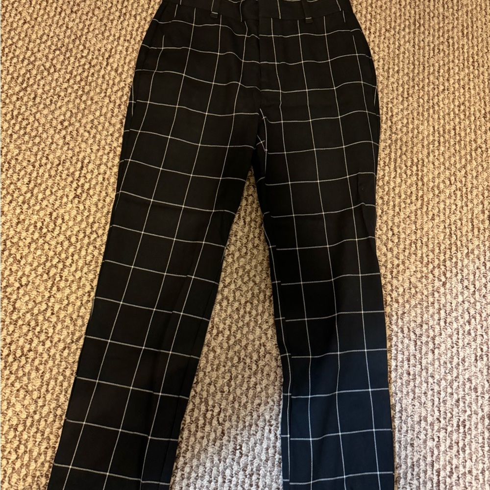Express Black Checkered Pants
